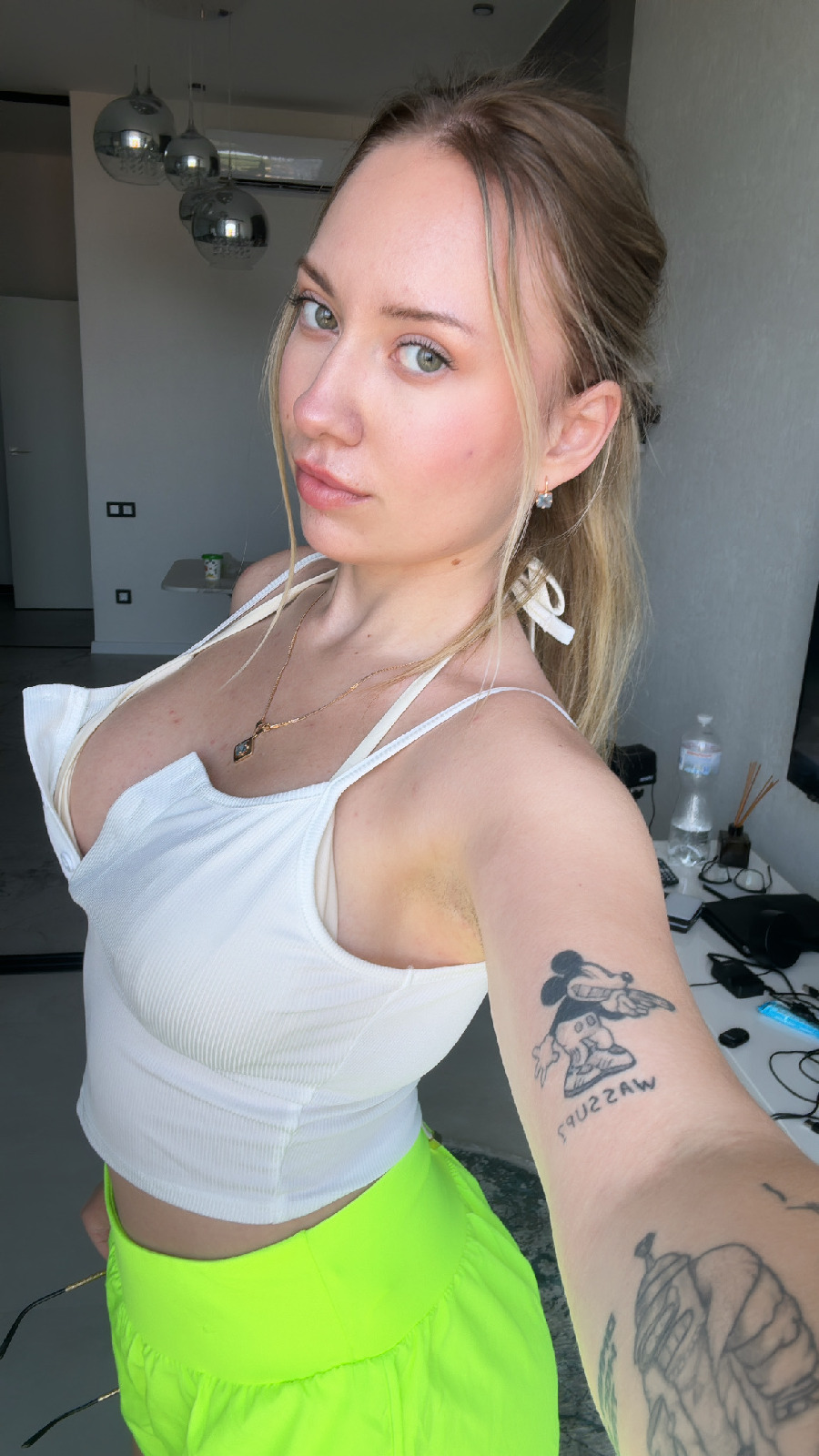 KateV in her underwear in St. Petersburg